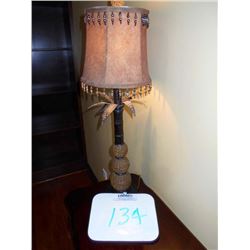 Metal Deco Lamp w Fabric Shade
