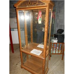 Oak Display Cabinet