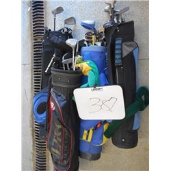 4 Sets of Youth Golf Clubs Lot