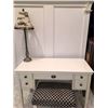 Image 1 : White Dressing Table with Bench and Lamp