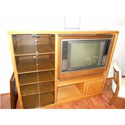 Vintage Chairs & Entertainment Center w/ TV