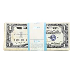 Pack of (100) Consecutive 1957 $1 Silver Certificate Notes