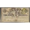 Image 1 : 1863 Fifty Cents The State of Georgia Obsolete Bank Note