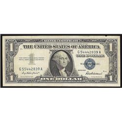 1957 $1 Silver Certificate Note ERROR Mismatch Serial Numbers