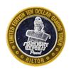 Image 1 : .999 Silver Hilton Las Vegas, Nevada $10 Casino Limited Edition Gaming Token