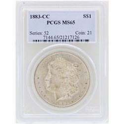 1883-CC $1 Morgan Silver Dollar Coin PCGS MS65