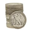 Image 2 : Roll of (20) Assorted Date Walking Liberty Half Dollar Coins Circulated