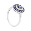 Image 3 : 14KT White Gold 1.07 ctw Sapphire and Diamond Ring