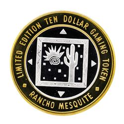 .999 Silver Rancho Mesquite Casino Nevada $10 Casino Limited Edition Gaming Toke