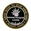 Image 2 : .999 Silver Rancho Mesquite Casino Nevada $10 Casino Limited Edition Gaming Toke