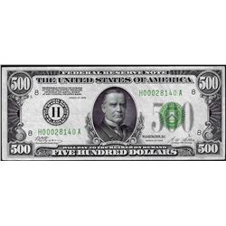 1928 $500 Federal Reserve Note St. Louis