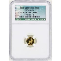 2013 Great Britain 1 Britannia Pound Gold Coin NGC PF70 Ultra Cameo