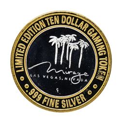 .999 Silver The Mirage Las Vegas, Nevada $10 Casino Gaming Token Limited Edition