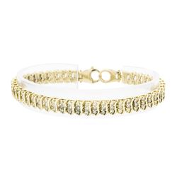 14KT Yellow Gold 4.70 ctw Diamond Tennis Bracelet