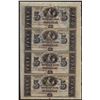 Image 1 : Uncut Sheet of $5 Citizens Bank of Louisiana Obsolete Notes