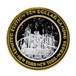 .999 Silver New York New York Hotel & Casino $10 Casino Limited Edition Gaming T