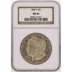 1880-S $1 Morgan Silver Dollar Coin NGC MS65