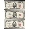 Image 1 : Lot of (3) 1953B $5 Legal Tender Notes