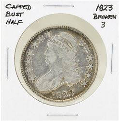 1823 Broken 3 Capped Bust Half Dollar Coin