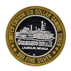 .999 Silver Colorado Belle Laughlin, Nevada $10 Casino Limited Edition Gaming To