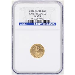 2007 $5 American Gold Eagle Coin NGC MS70 Early Releases