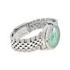 Image 7 : Rolex Mens Stainless Steel Green MOP String Diamond & Emerald Datejust Wristwatc