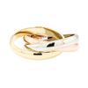 Image 2 : 14KT Rose, White and Yellow Gold Rolling Ring