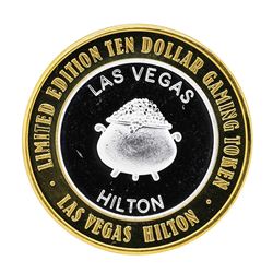 .999 Silver Hilton Las Vegas, Nevada $10 Casino Limited Edition Gaming Token