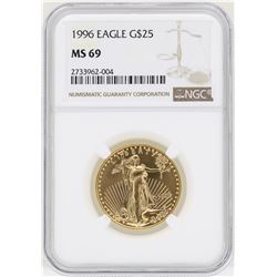 1996 $25 American Gold Eagle Coin NGC MS69