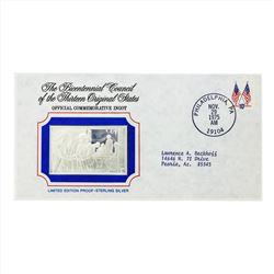 Bicentennial Council of the Thirteen Original States Silver Ingot