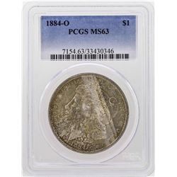 1884-O $1 Morgan Silver Dollar Coin PCGS MS63