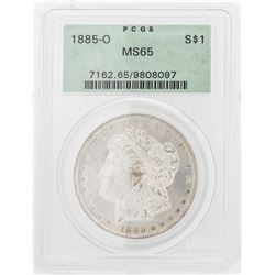 1885-O $1 Morgan Silver Dollar Coin PCGS MS65