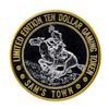 Image 1 : .999 Silver Sam's Town Las Vegas Nevada $10 Casino Limited Edition Gaming Token