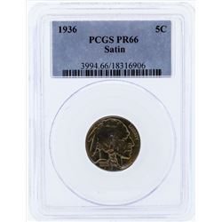 1936 Buffalo Proof Nickel PCGS PR66 Satin