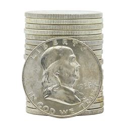 Roll of (20) 1953-D Brilliant Uncirculated Franklin Half Dollar Coins
