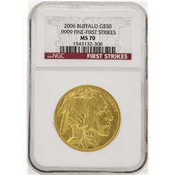 2006 $50 American Gold Buffalo Coin NGC MS70 First Strike