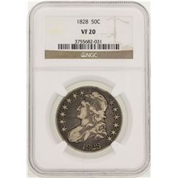 1828 Capped Bust Half Dollar Coin NGC VF20