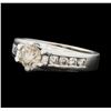Image 2 : 14KT White Gold 1.31 ctw Diamond Ring