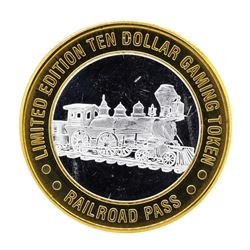 .999 Silver Railroad Pass Casino Henderson, Nevada $10 Limited Edition Gaming To