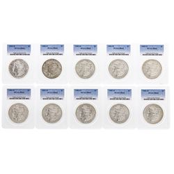 Lot of (10) 1902-O $1 Morgan Silver Dollar Coins PCGS MS63