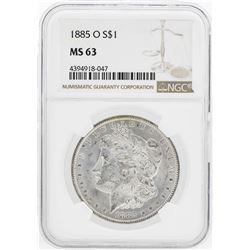1885-O $1 Morgan Silver Dollar Coin NGC MS63