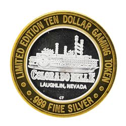 .999 Silver Colorado Belle Laughlin, Nevada $10 Casino Limited Edition Gaming To