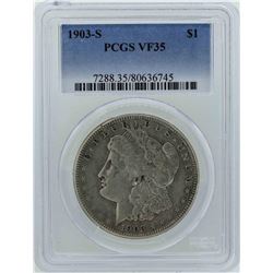 1903-S $1 Morgan Silver Dollar Coin PCGS VF35