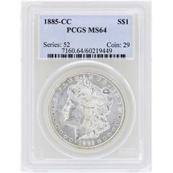 1885-CC $1 Morgan Silver Dollar Coin PCGS MS64