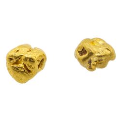 Lot of (2) Gold Nuggets 5.82 grams Total Weight