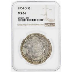 1904-O $1 Morgan Silver Dollar Coin NGC MS64