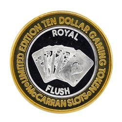 .999 Silver McCarran International Airport $10 Casino Limited Edition Gaming Tok