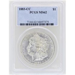 1883-CC $1 Morgan Silver Dollar Coin PCGS MS62