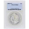 Image 1 : 1883-CC $1 Morgan Silver Dollar Coin PCGS MS62