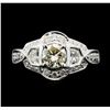 Image 1 : 18KT White Gold 1.40 ctw Diamond Ring